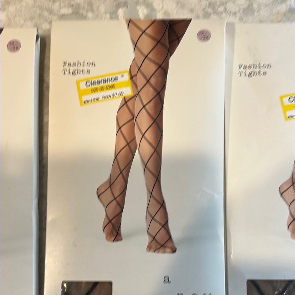 A New Day Black Fashion Tights 3 pairs